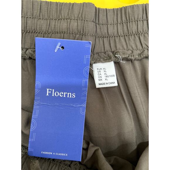 Floerns Army Green Tiered Flowy Midi Pull on Skirt Womens XL - Picture 6 of 8